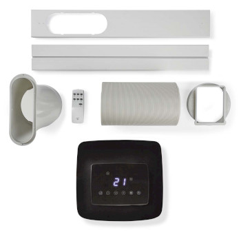 ACMB1WT7 Mobiele airconditioner | 7000 btu | 60 m³ | 2 snelheden | afstandsbediening | uitschakeltimer | Inhoud verpakking foto