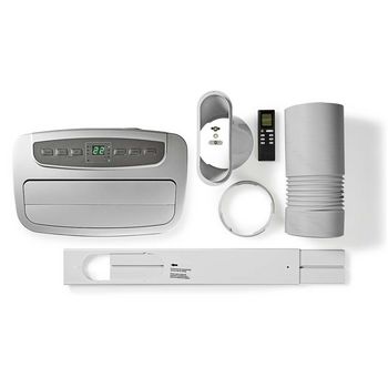 ACMB2BK12 Mobiele airconditioner | 12000 btu | 100 m³ | 3 snelheden | afstandsbediening | uitschakeltimer Inhoud verpakking foto