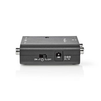 ACON2508BK Digitale audioconverter | 1-weg | input: 2x rca female | output: 1x s/pdif (rca) female / 1x toslink Product foto