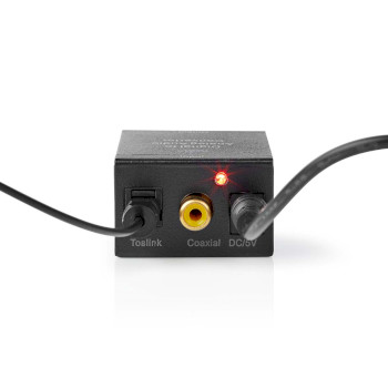 ACON2510BK Digitale audioconverter | 1-weg | input: 1x digital rca / 1x toslink | output: 1x (2x rca) / 1x 3,5  Product foto