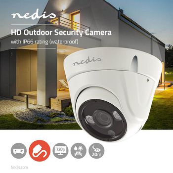 AHDCDW10WT Cctv-beveiligingscamera | maximale resolutie: hd 720p | nachtzicht: 20 m | netvoeding | beeld chip:  Product foto