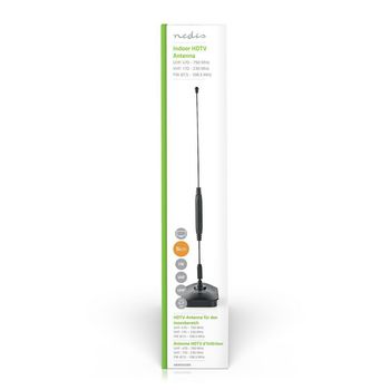 ANIR0502BK Binnenantenne | passief | fm / uhf / vhf | ontvangstbereik: 0-5 km | versterking: 7 db | abs | zilve  foto