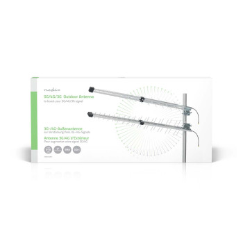 ANOR4G30ME 5g / 4g / 3g antenne | 5g | buiten | 698 - 3800 mhz | versterking: 15 db | 0.30 m | zilver  foto