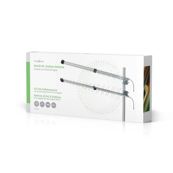 ANOR4G30ME 5g / 4g / 3g antenne | 5g | buiten | 698 - 3800 mhz | versterking: 15 db | 0.30 m | zilver Verpakking foto