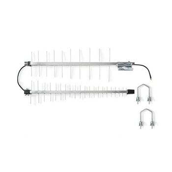 ANOR4G30ME 5g / 4g / 3g antenne | 5g | buiten | 698 - 3800 mhz | versterking: 15 db | 0.30 m | zilver Inhoud verpakking foto
