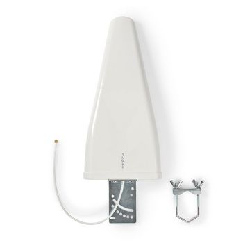 ANOR5G10WT 5g / 4g / 3g antenne | 5g | binnen & buiten | 698-5000 mhz | versterking: 11 db | 4.00 m | wit Inhoud verpakking foto