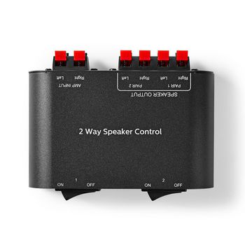 ASWI2602BK Speaker control box | 2 poort(en) | klemmen | luidspreker impedantie: 4-16 ohm | maximale belasting  Product foto