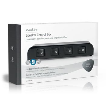 ASWI2614BK Speaker control box | 4-poorts poort(en) | terminal schroeven | luidspreker impedantie: 4-16 ohm | m Verpakking foto