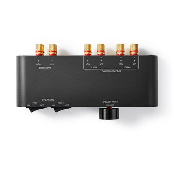 ASWI2652BK Speaker control box | 2 poort(en) | banana | luidspreker impedantie: 4-16 ohm | maximale belasting p Product foto