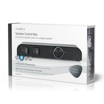 ASWI2652BK Speaker control box | 2 poort(en) | banana | luidspreker impedantie: 4-16 ohm | maximale belasting p Verpakking foto