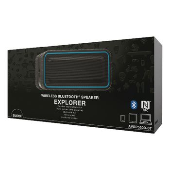 AVSP5200-07 Bluetooth-speaker 2.0 explorer 12 w ingebouwde microfoon zwart/blauw Verpakking foto