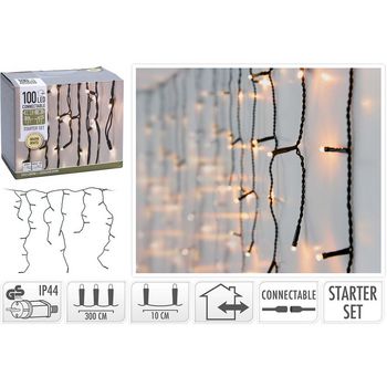 AX4231100 Connectable christmas icicle lights | starter set | 100 led | warm white | 230 v