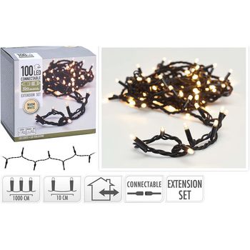 AX4231200 Connectable christmas lights | extension set | 100 led | warm white | 230 v