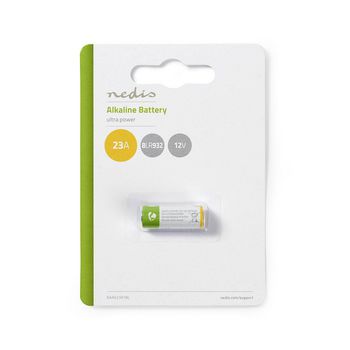 BAAK23A1BL Alkaline-batterij 23a | 12 v dc | 8lr932 | 1-pak Verpakking foto