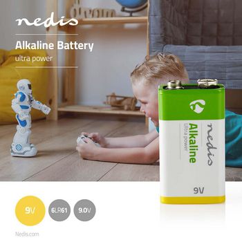 BAAKLR611BL Alkaline-batterij 9v | 6lr61 | 1-pak Product foto