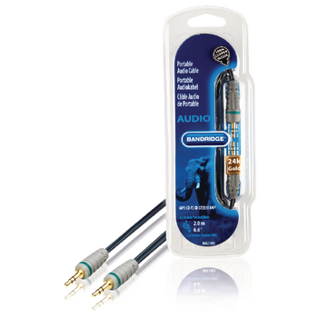BAL3302 Stereo audiokabel 3.5 mm male - 3.5 mm male 2.00 m blauw
