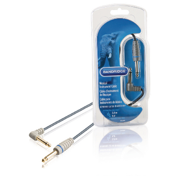 BAL6003 Mono audiokabel 6.35 mm male - 6.35 mm male 3.00 m blauw