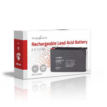 BALA12006V Oplaadbare loodaccu | lead-acid | oplaadbaar | 6 v | 1200 mah Verpakking foto