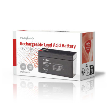 BALA130012V Oplaadbare loodaccu | lead-acid | oplaadbaar | 12 v | 1300 mah Verpakking foto