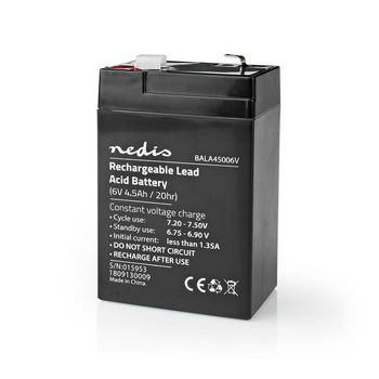 BALA45006V Oplaadbare loodaccu | lead-acid | oplaadbaar | 6 v | 4500 mah Product foto