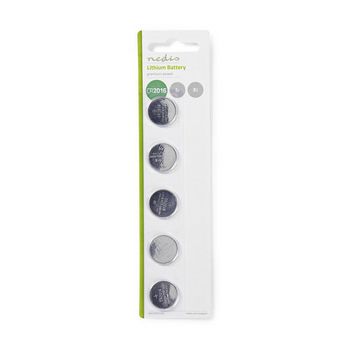 BALCR20165BL Lithium-knoopcelbatterij cr2016 | 3 v dc | 5-pak