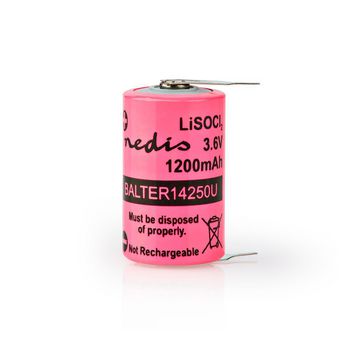 BALTER14250U Lithiumthionylchloride-batterij er14250 | 3.60 v | lithium thionyl chloride | er14250 | 1200 mah | a