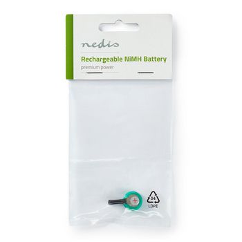 BANM160SC1 Oplaadbare nimh-batterij | 1.2 v dc | oplaadbaar | 80 mah | voorgeladen | 1-polybag | n/a | soldeert  foto