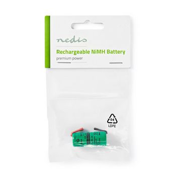 BANM32VR011SC Oplaadbare nimh-batterij | 2.4 v dc | oplaadbaar | 300 mah | voorgeladen | 1-polybag | n/a | soldeer  foto