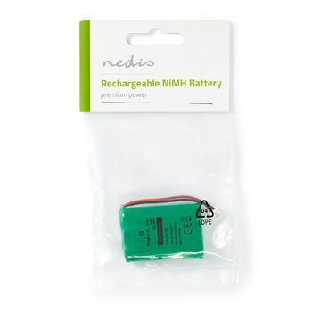 BANM5T0424 Oplaadbare nimh-batterij | 3.6 v dc | oplaadbaar | 600 mah | voorgeladen | 1-polybag | n/a | 2-draad  foto