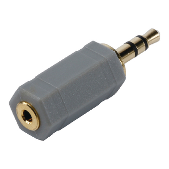 BAP442 Stereo-audio-adapter 3.5 mm male - 2.5 mm female grijs Product foto