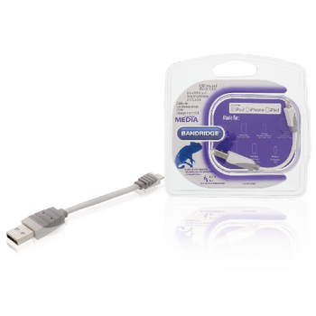 BBM39300W01 Data en oplaadkabel apple lightning - usb a male 0.10 m wit