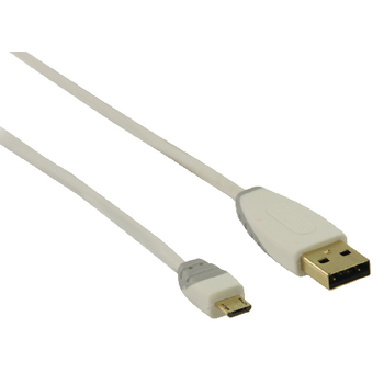 BBM60410W20 Usb 2.0 kabel usb a male - micro-b male rond 2.00 m wit Product foto