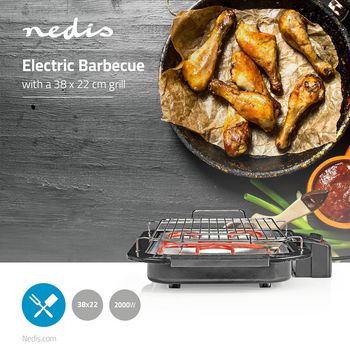 BBQE110BK Elektrische bbq | 2000 w Product foto