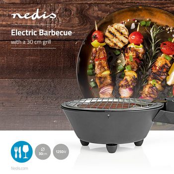 BBQE112BK Elektrische bbq | 1250 w Product foto