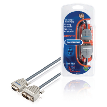 BCL1502 Dvi kabel dvi-a 12+5-pins male - vga male 2.00 m blauw