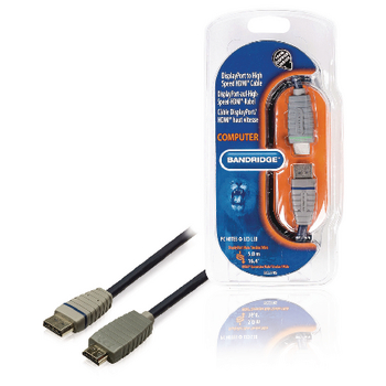 BCL2705 Displayport kabel displayport male - hdmi-connector 5.00 m blauw
