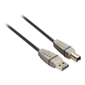 BCL4105 Usb 2.0 kabel usb a male - usb-b male rond 4.50 m blauw Product foto