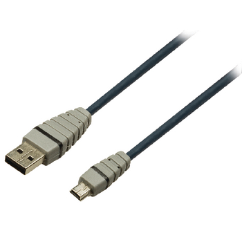 BCL4401 Usb 2.0 kabel usb a male - mini-b male rond 1.00 m blauw Product foto