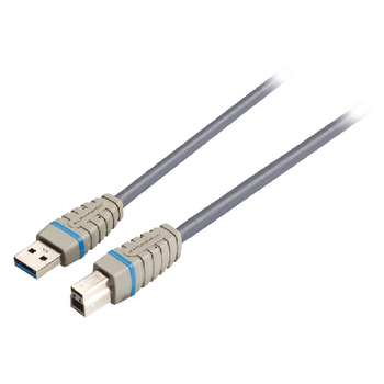BCL5103 Usb 3.0 kabel usb a male - usb-b male rond 3.00 m blauw Product foto