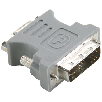 BCP146 Dvi-adapter dvi-a 12+5-pins male - vga female 15-pins grijs