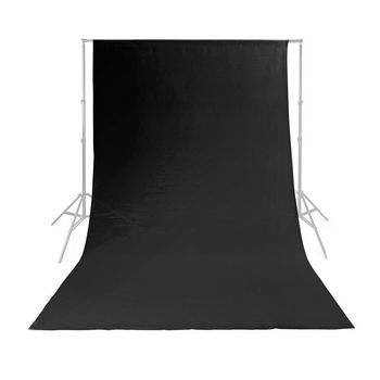 BDRP33BK Achtergronddoek voor fotostudio | 2,95 x 2,95 m | zwart