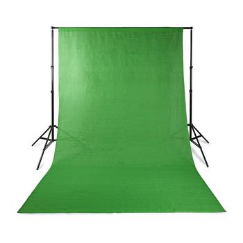 BDRP33GN Achtergronddoek voor fotostudio | 2,95 x 2,95 m | groen Product foto