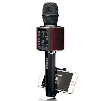 BMC-090BK Bluetooth® karaokemicrofoon met luidspreker & verlichting zwart Product foto