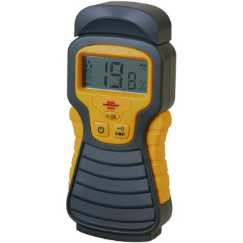 BN-1298680 Vochtigheidsmeter voor hout/wanden/bouwmateriaal met lcd display antraciet / geel Product foto