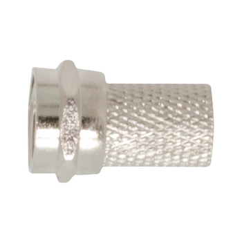BPP369 F-connector 5.5 mm male zilver Product foto