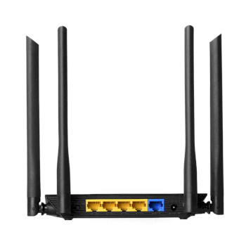BR-6476AC Draadloze router ac1200 2.4/5 ghz (dual band) 10/100 mbit zwart Product foto