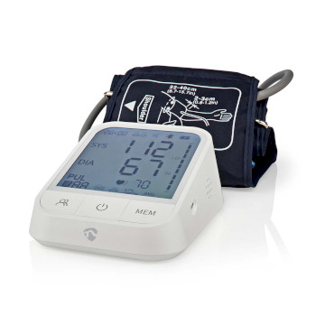 BTHBP10WT Smartlife bloeddrukmeter | arm | bluetooth® | lcd-scherm | 22 - 42 cm | aanduiding van stil hou Product foto