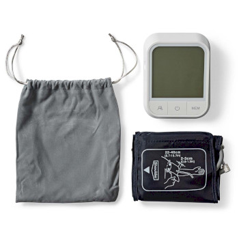 BTHBP10WT Smartlife bloeddrukmeter | arm | bluetooth® | lcd-scherm | 22 - 42 cm | aanduiding van stil hou Inhoud verpakking foto