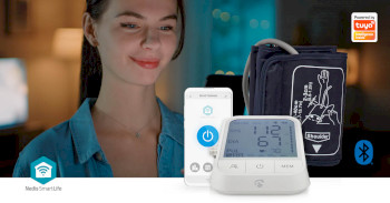 BTHBP10WT Smartlife bloeddrukmeter | arm | bluetooth® | lcd-scherm | 22 - 42 cm | aanduiding van stil hou Product foto