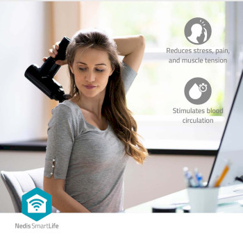 BTHMSG10GY Smartlife sportmassagepistool | accu gevoed | n/a | oplaadbaar | 5 massage modes | bolvormige kop /  Product foto
